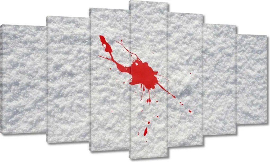 Vászonkép 140x80 Vér a hóban