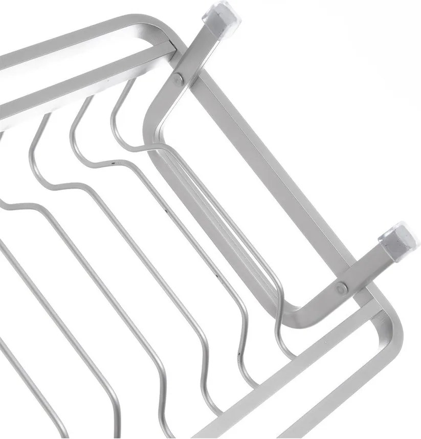 Fekete-fehér fém edényszárító 41,5x17 cm Deluxe – Orion