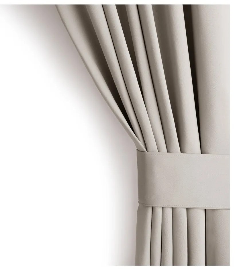 Bézs sötétítő termo függöny 140x270 cm Pleat – Restilo