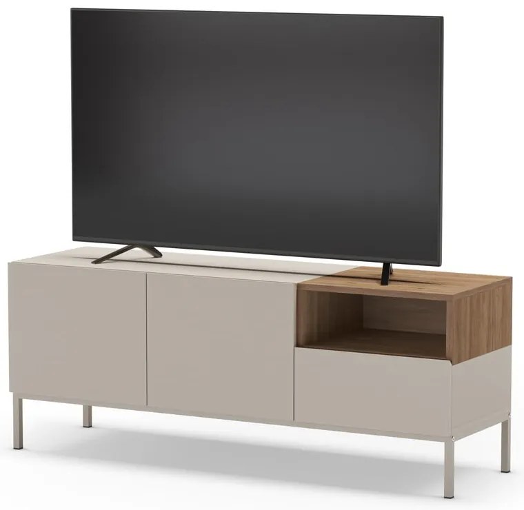 Krémszínű TV-állvány 140x55 cm Cailin – Marckeric