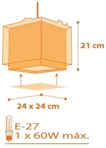 Dalber D-73452 - Gyerek csillár DINOS 1xE27/60W/230V