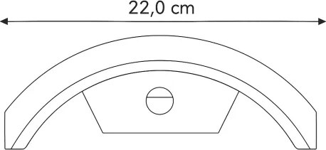 Brilagi - ARCELO LED kültéri fali lámpa szenzorral LED/8W/230V IP54