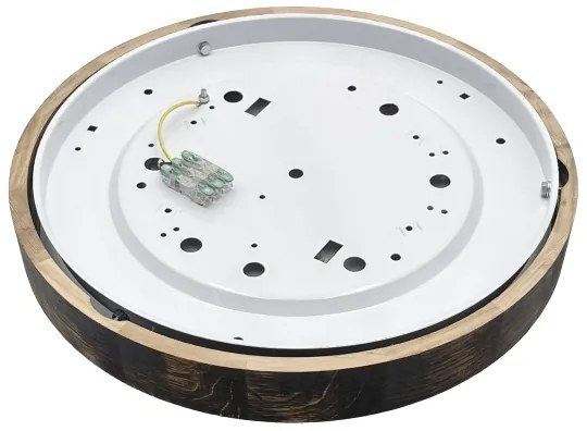 Brilagi - CARVALHO SMOKEY mennyezeti lámpa, 3xE27/15W/230V, tölgy, átmérő 47,5 cm