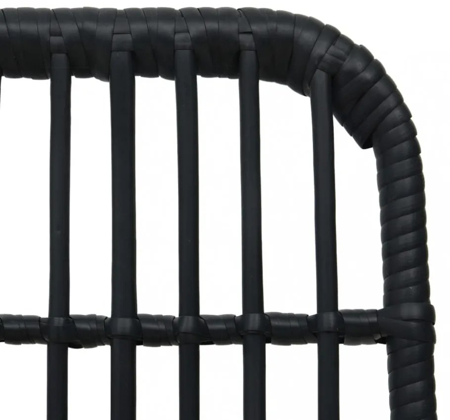 3 részes polyrattan és üveg kültéri étkezőgarnitúra