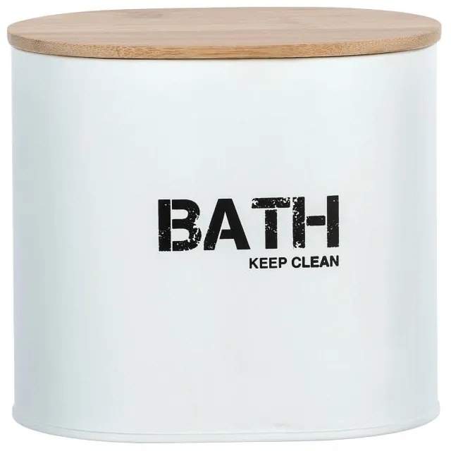 Gara fehér fürdőszobai tárolódoboz fedéllel - Wenko