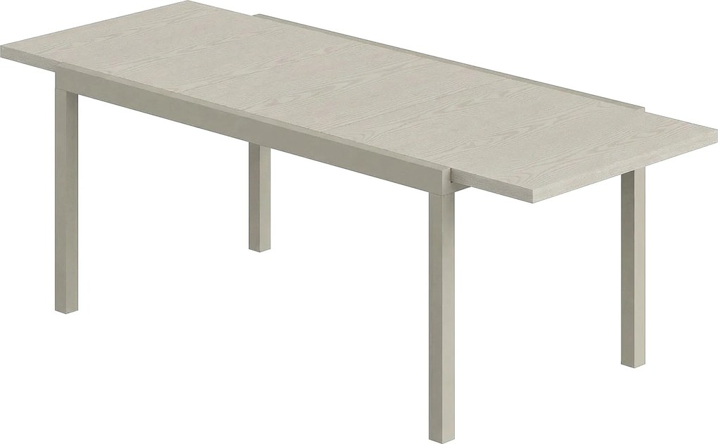 Outsunny kihúzható kerti asztal, 154–214 x 85 cm alumínium étkezőasztal 8–10 főre, téglalap alakú erkély-/terasz asztallap fahatású felülettel, időjár
