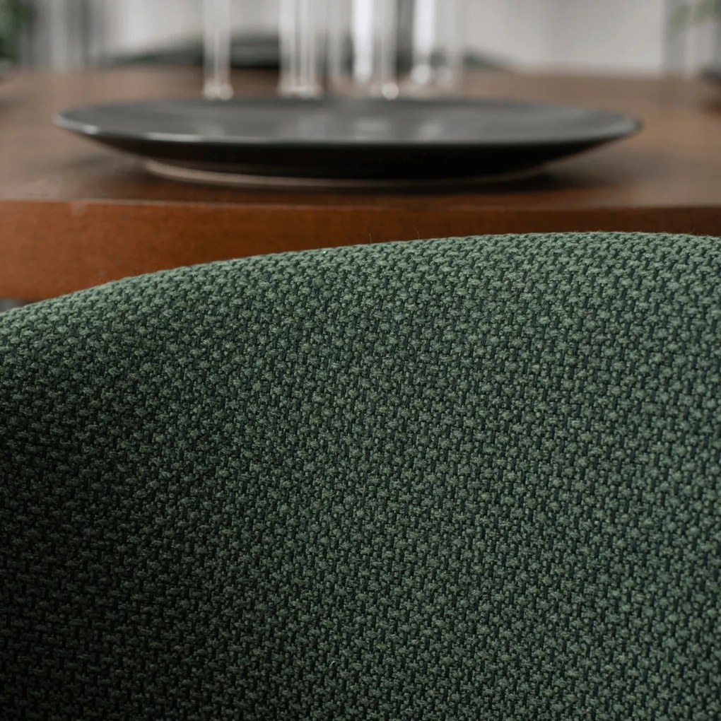 Elegáns Étkezőszék Zöld/Dió Színben. GARY 2