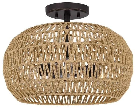 Quoizel QZ-CASABLANCA-3SF-PBZ - Mennyezeti lámpa CASABLANCA 3xE27/60W/230V