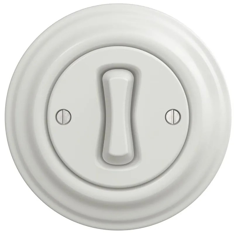 Kliklap - Retro keresztkapcsoló 7-es kerettel fehér