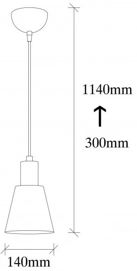 Csillár zsinóron KEM 1xE27/40W/230V fekete