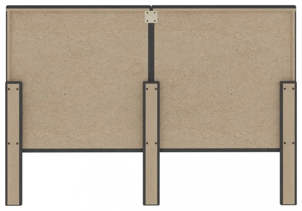 sötétszürke szövet steppelt fejvég 140 x 200 cm