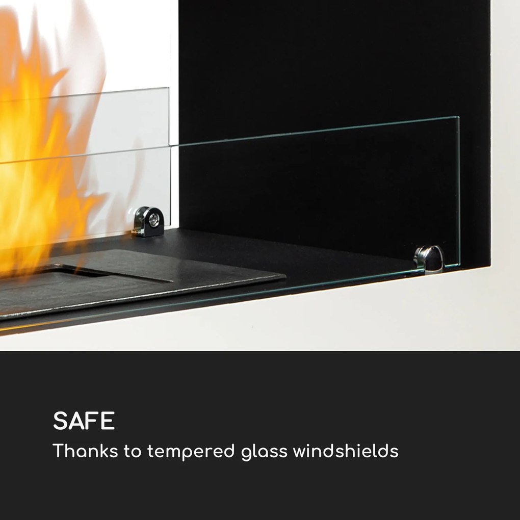 Fiamme Scoppi, etanol kandalló, rozsdamentes acél égő, 3 l, 5-6 h égési idő