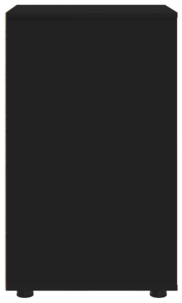 Tárolószekrény Fekete 40 x 48 x 81 cm Faanyag