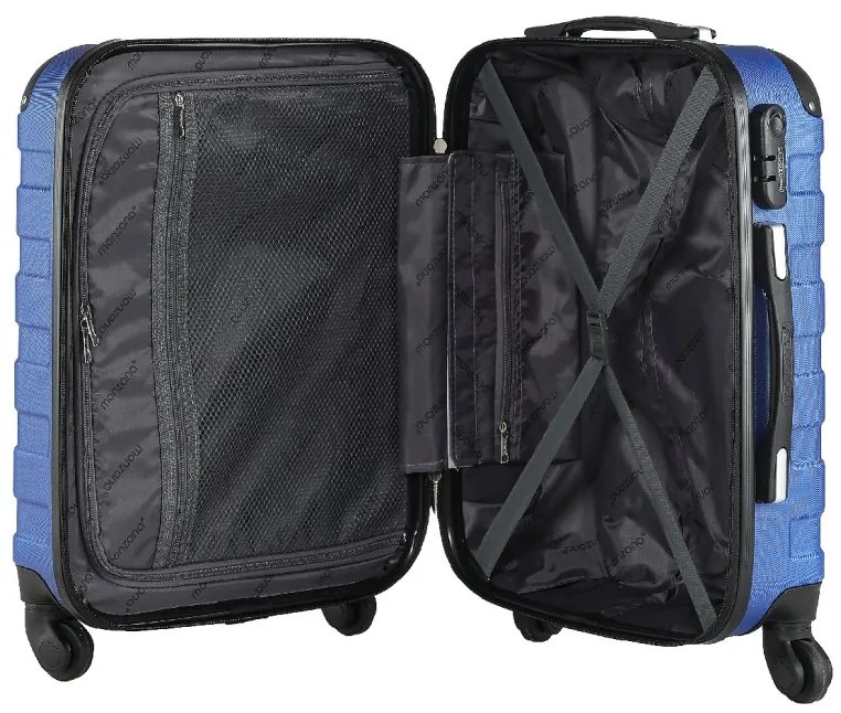 Deuba Set 4 db utazóbőrönd - kék