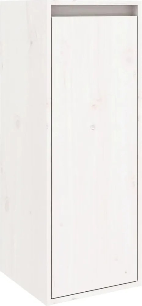 vidaXL fehér tömör fenyőfa faliszekrény 30 x 30 x 80 cm
