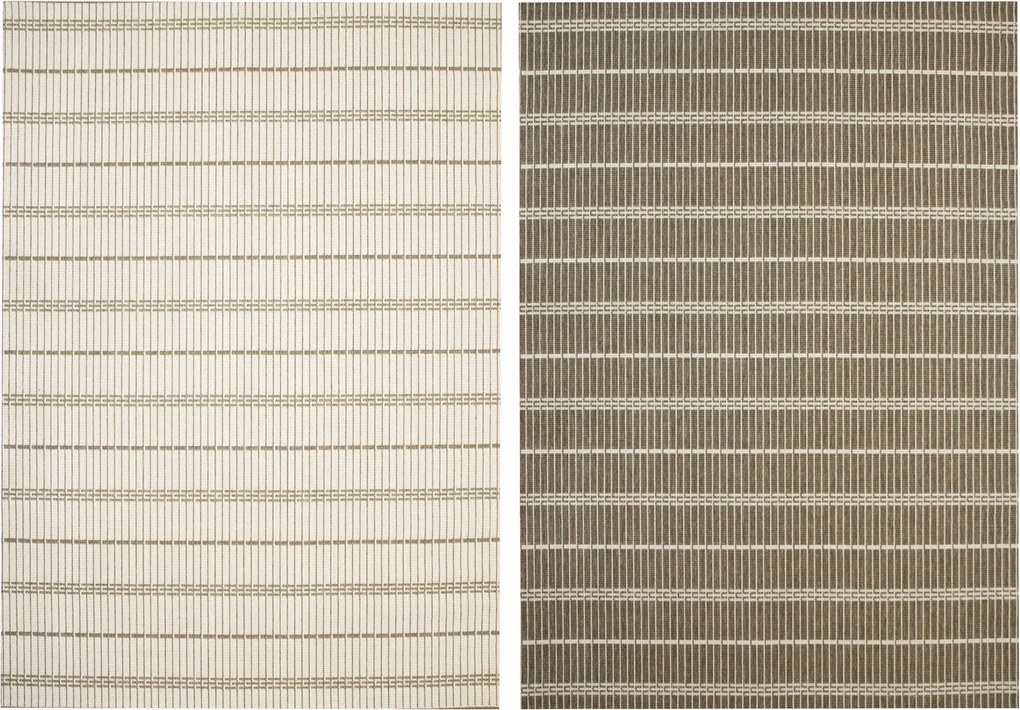 Kétoldalas Szőnyeg Kültéri Barna Bbrussels Teraszkrém 200x290 cm