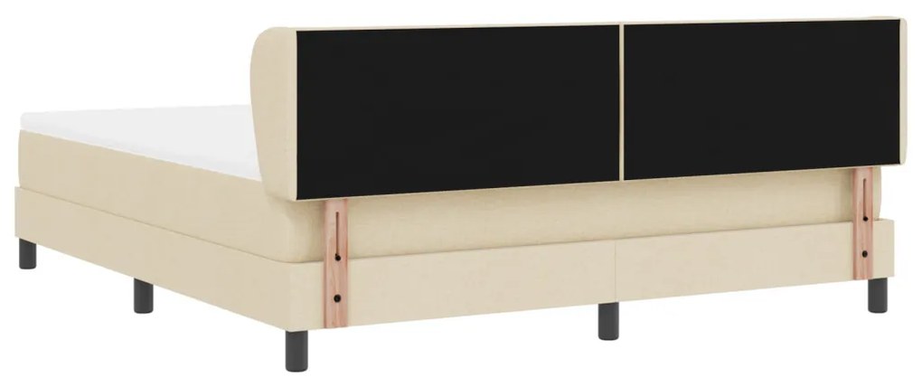 Boxspring Ágy Matráccal Krém 180x200 cm Szövet