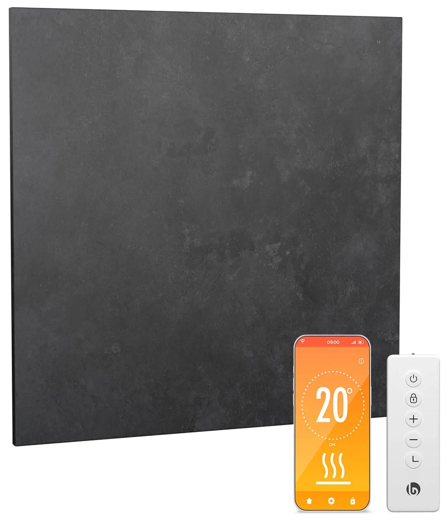 Blumfeldt Heat Square, Infravörös fűtés, WiFi vezérlés, 350 W, IP44
