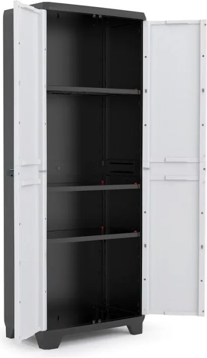 LINEAR TALL Szekrény 173 x 68 x 39 cm fekete+ világos szürke