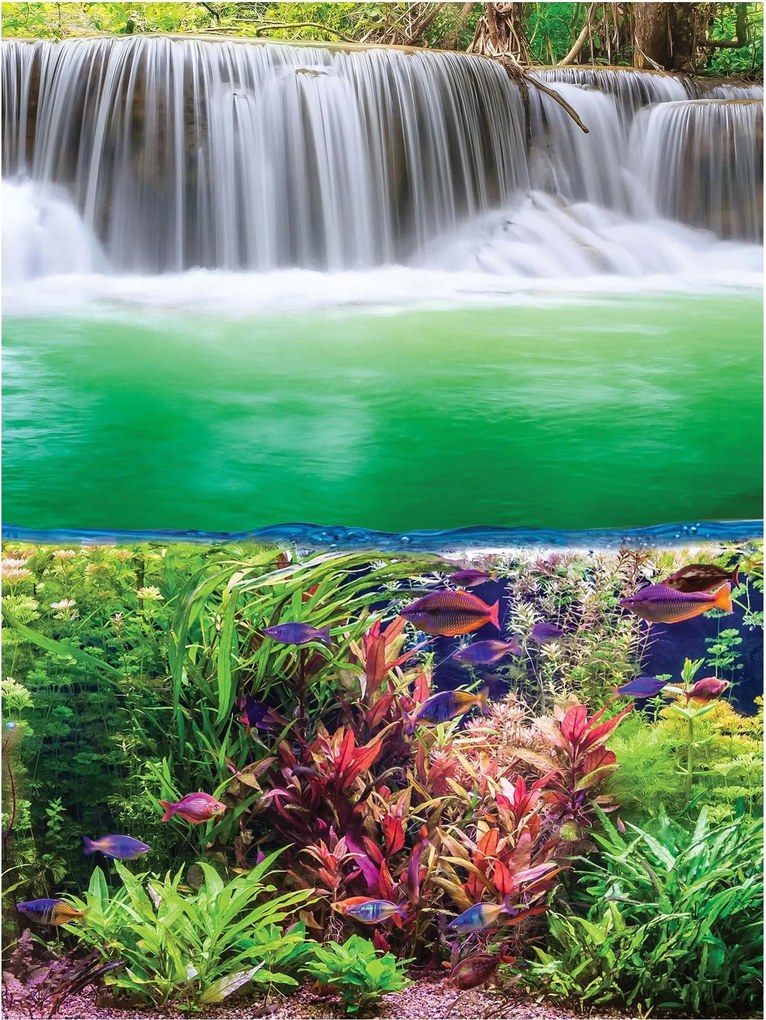 Fotótapéta erdő vízesés tó fotótapéta 206 x