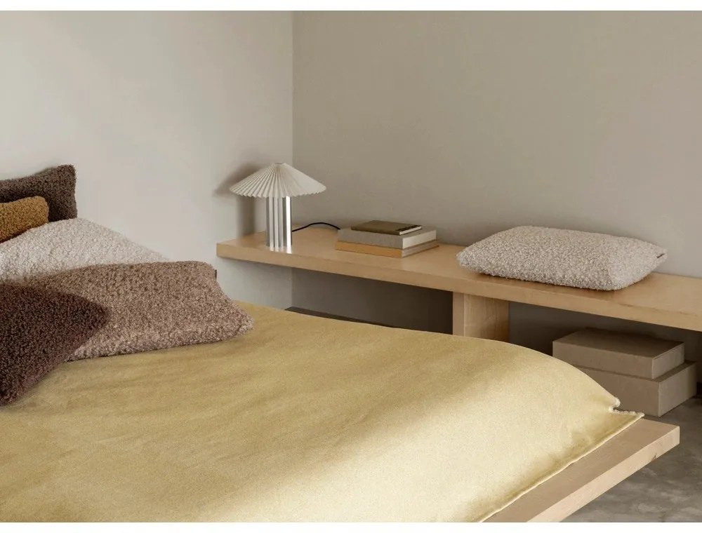 Bézs fedeles dekoratív műbőr tárolódoboz szett 2 db-os 40x30x11 cm Sahla – Blomus