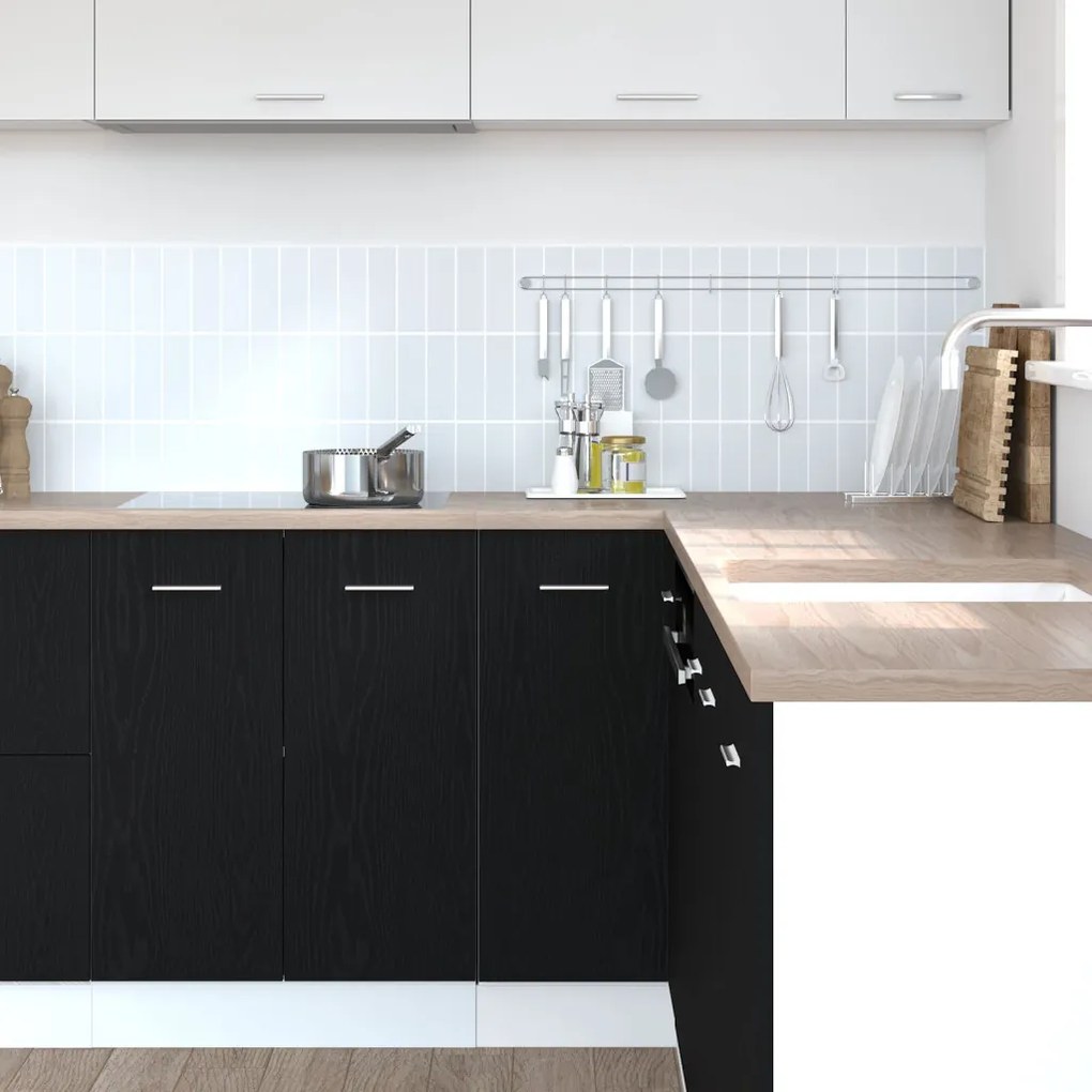 Fekete Tölgy Sarok Alsó Szekrény - 75.5x75.5x81.5 cm
