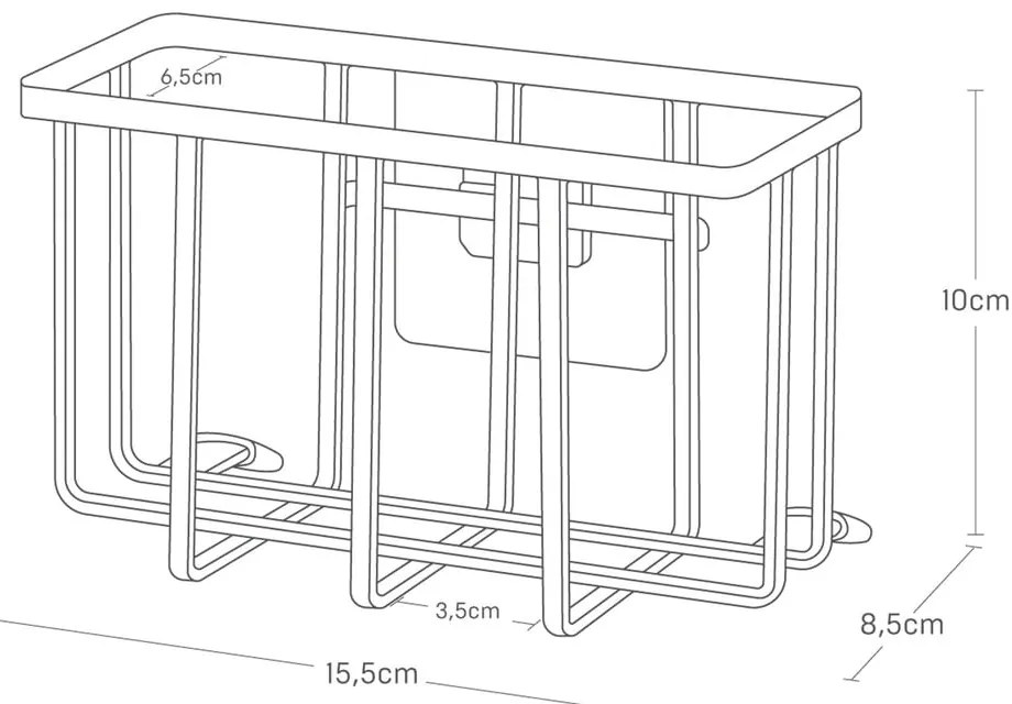 Fehér öntapadós fém mosogatóeszköz tartó Film Hook – YAMAZAKI