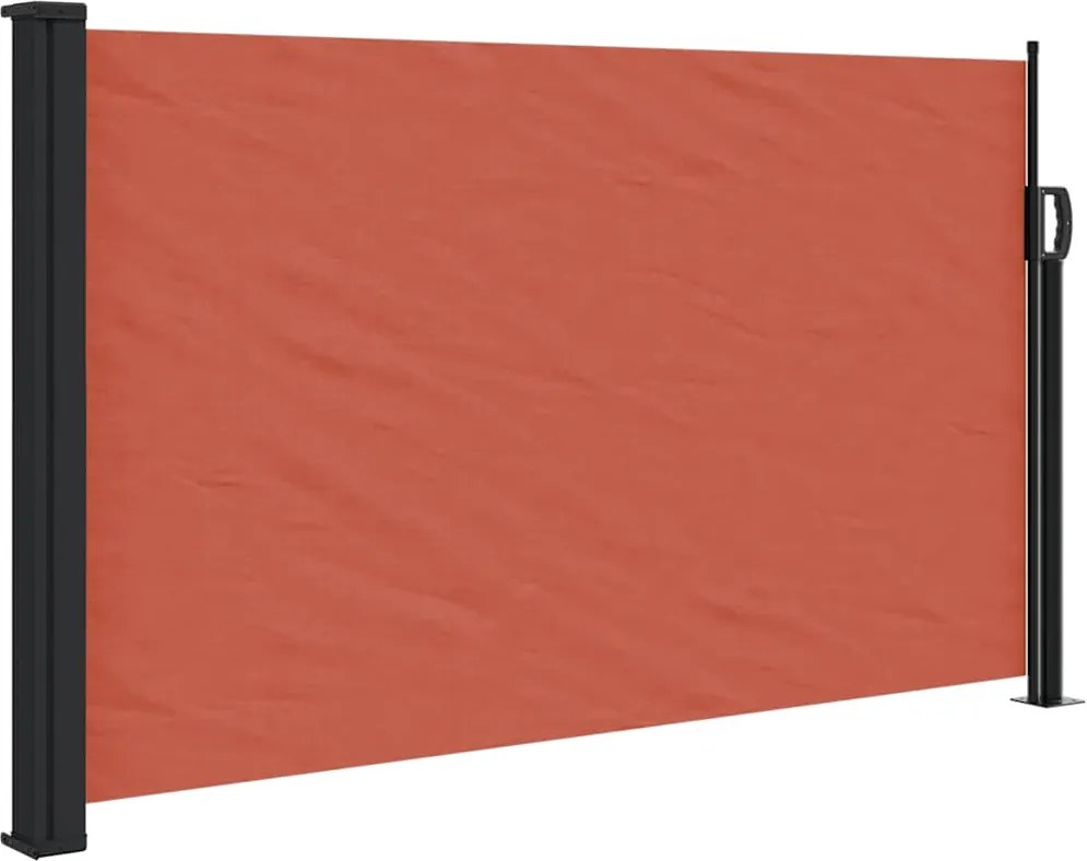 vidaXL terrakotta behúzható oldalsó napellenző 120 x 500 cm