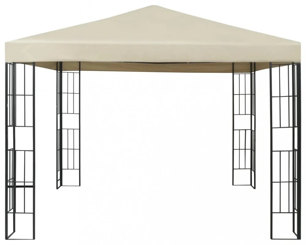 krémszínű pavilon 3 x 3 m