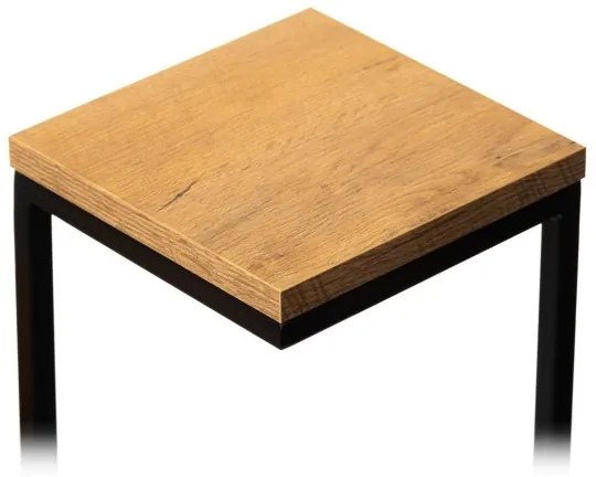 KASKADA virágtartó állvány 79x40 cm fekete/barna