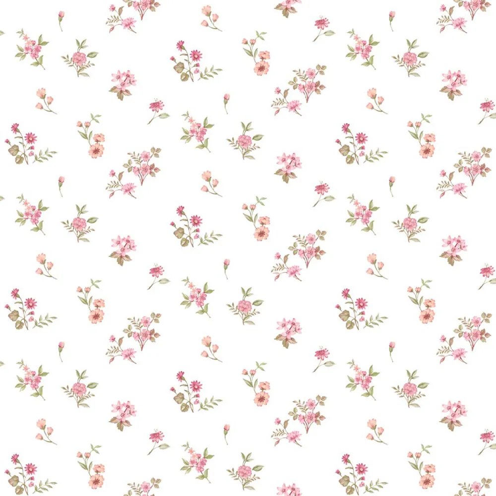 Parato Cristiana Masi Blooming Garden 11 Aria krém-mályva virágos vlies tapéta – 8362