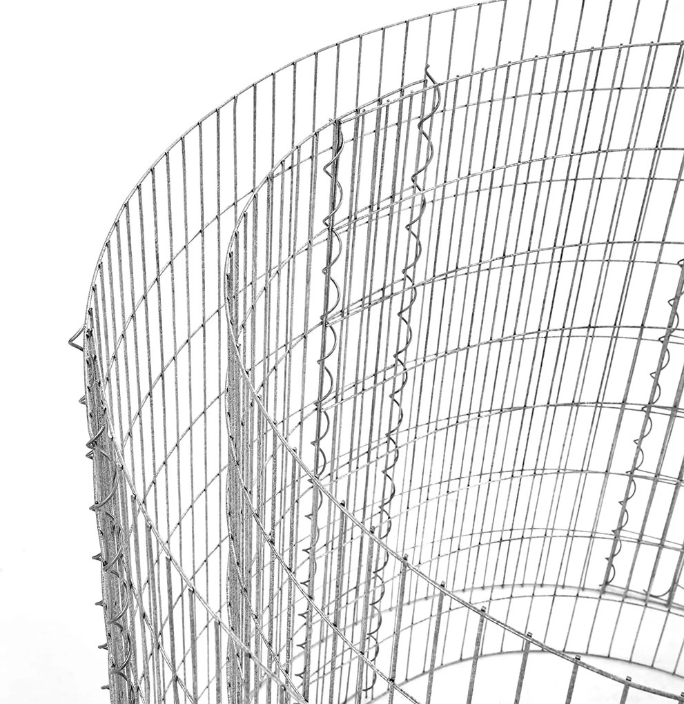 Kerek gabion kő kosár 90 x 40 cm (ø x h)