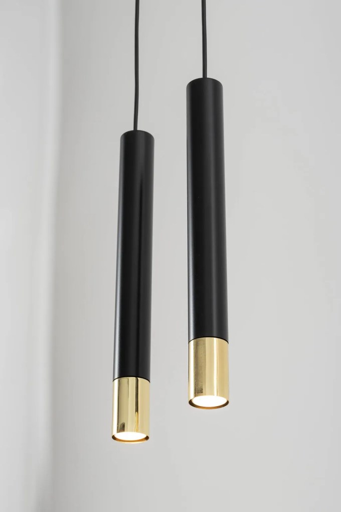 SIGMA LIGHTING 33394 SOPEL Többágú Függesztett Lámpa Fekete, Arany GU11 IP20