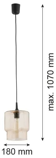 Argon 3273 - Csillár zsinóron NEWA 1xE27/15W/230V bézs