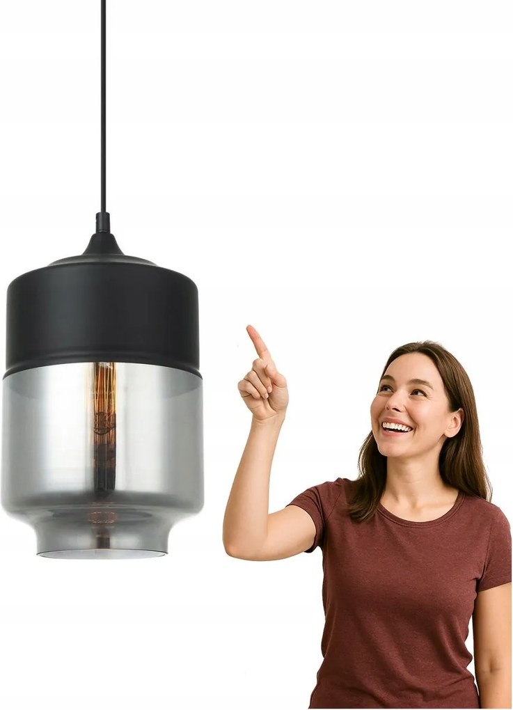 Molina függőlámpa MDM-2377/1 Bk+sg Italux