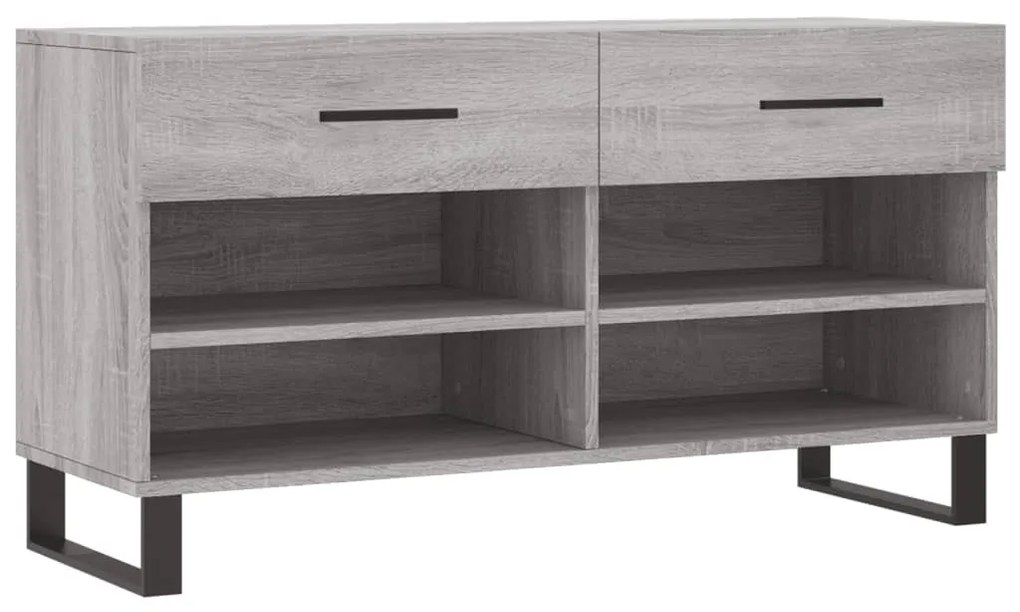 vidaXL szürke sonoma színű szerelt fa cipőpolc 102 x 35 x 55 cm