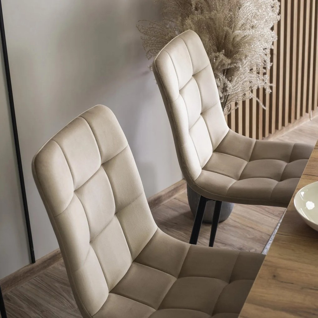 Bézs Bársony Étkezőszék. PERU