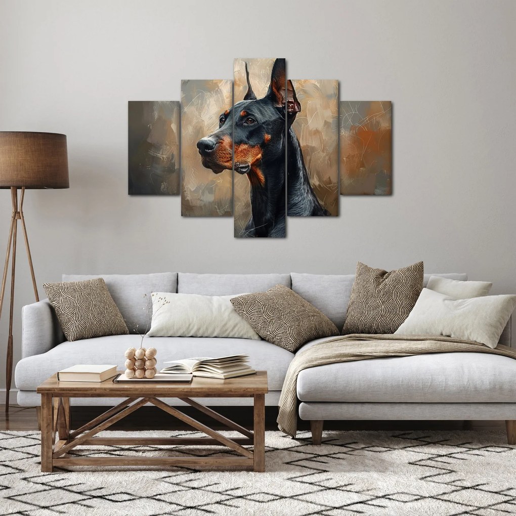 Kép - Dobrman portréja (150x105 cm)