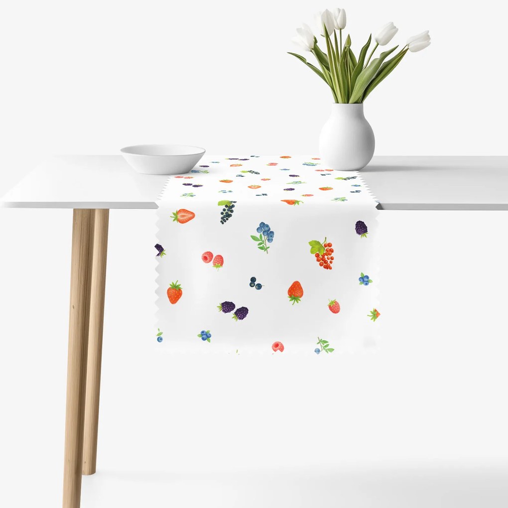Goldea teflonbevonatú asztali futó - erdei gyümölcsök 50x180 cm