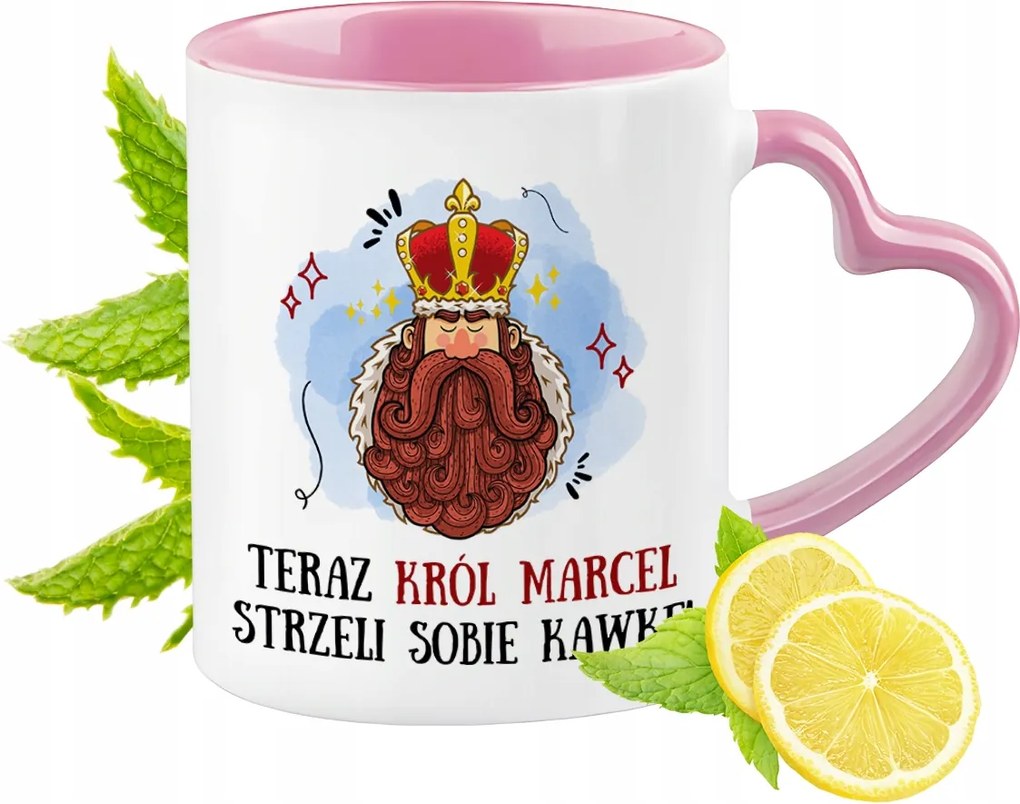 Marcel Bögre Rózsaszín Szív Alakú Füllel Kávé Ajándék