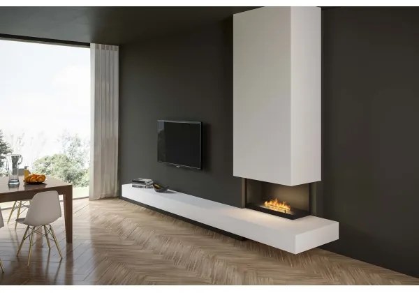InFire - Sarok BIO kandalló 80x45 cm 3,5kW fekete