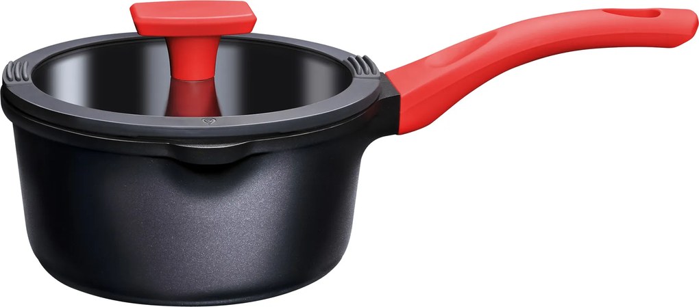 Serpenyő fedővel Zavio Prestigio 18cm red 1,9L