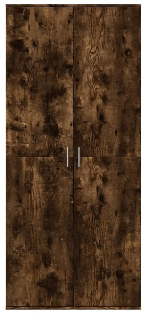füstös tölgy színű szerelt fa magasszekrény 80 x 35 x 180 cm