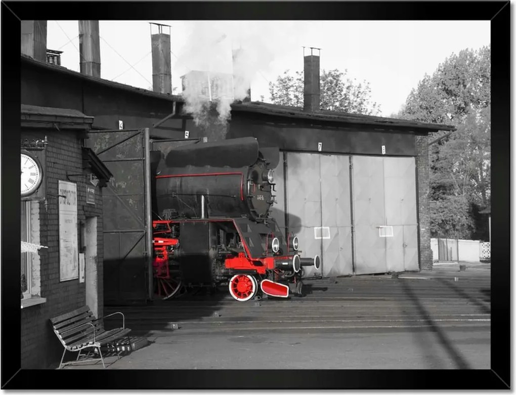 Poszterek keretben 40x30 Gőzmozdony Ol 49-69