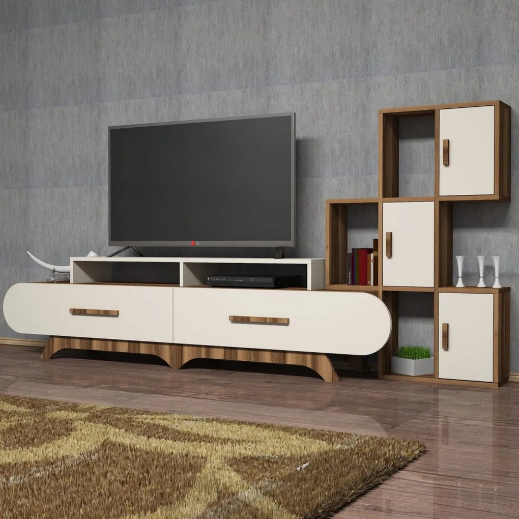 Flora S - Walnut, Cream