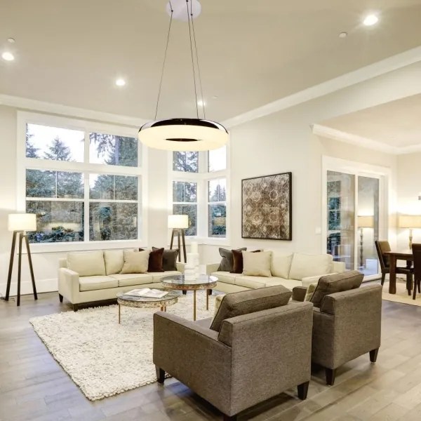 LED Csillár zsinóron LED/40W/230V 3000K átm. 40 cm fényezett króm