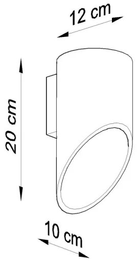 Fali lámpa PENNE 20 1xG9/40W/230V fekete