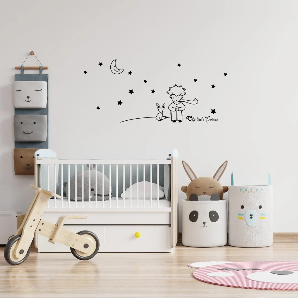 PIPPER | Falmatrica "A Kis herceg - fekete" 96x42 cm