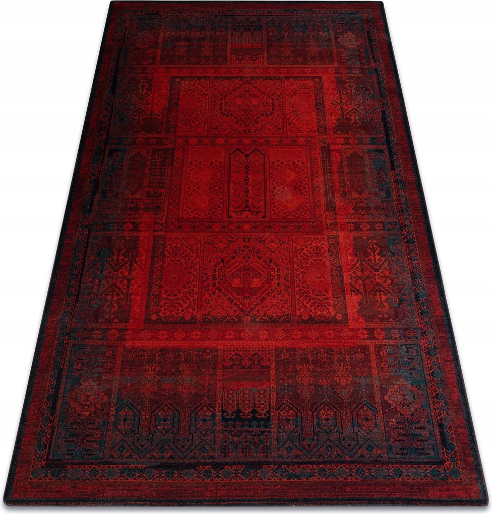 Nappali Szőnyeg Superior Nakbar Premium Etno rubin Gyapjú 135x200 cm