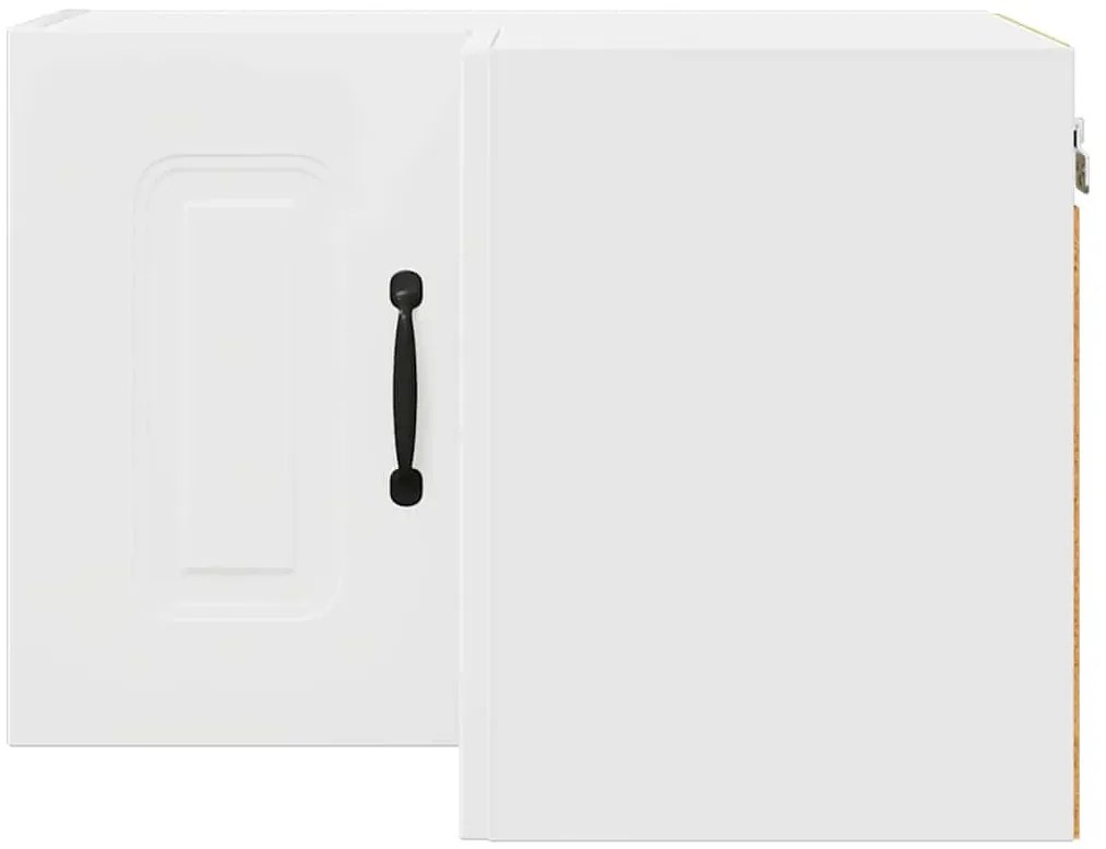 Fali konyhaszekrény polcokkal Fehér 57 x 57 x 40 cm Faanyag